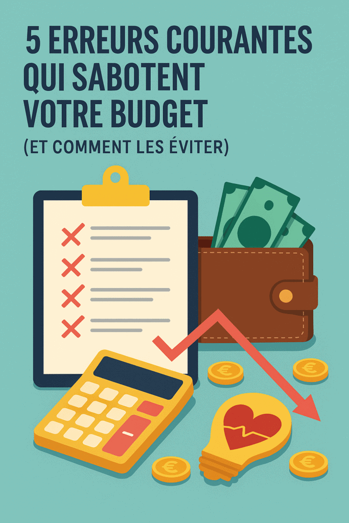 Illustration représentant un homme face à plusieurs pièges financiers symbolisant des erreurs courantes de gestion budgétaire